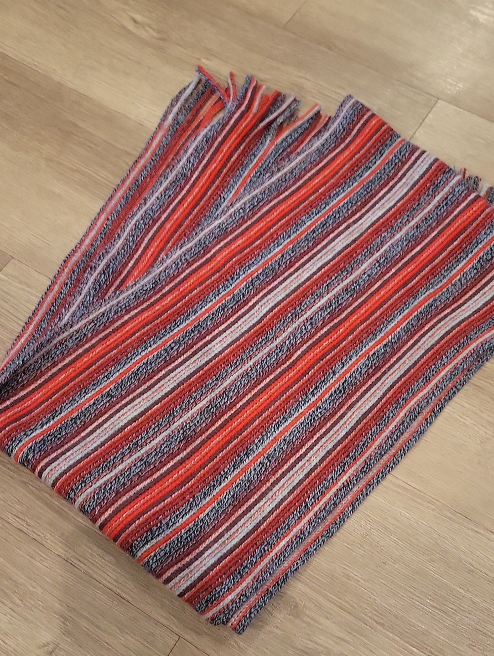 Unisex Striped Scarf